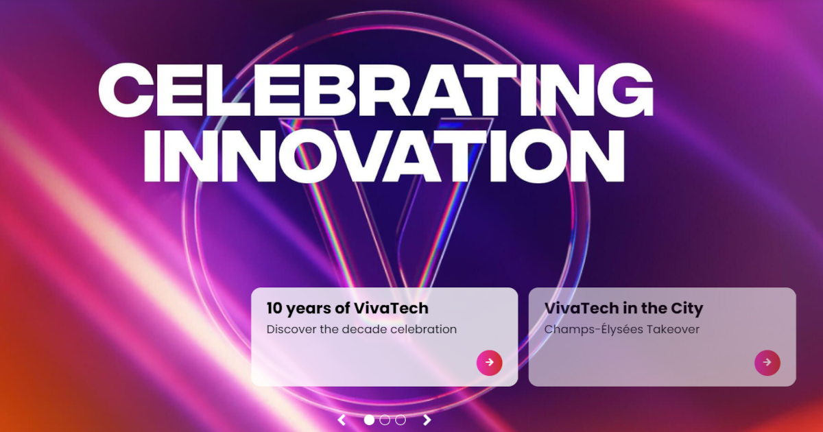 Venez nombreux pour la VivaTech Paris les 18 et 19 juin 2026